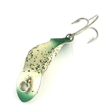 Buck Perry Spoonplug Schlepplöffel, Weiß/Grün, 5g, Tiefenführung, #8500