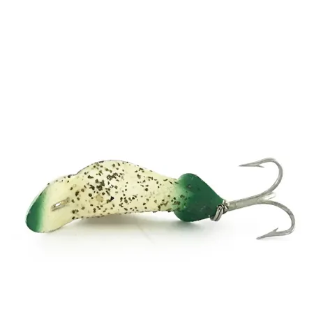 Buck Perry Spoonplug Schlepplöffel, Weiß/Grün, 5g, Tiefenführung, #8500