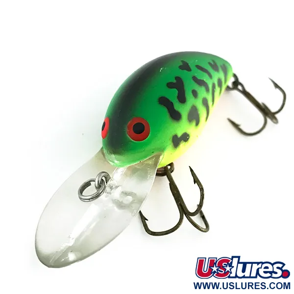 Bomber Model 7A Crankbait, Green Tiger, 9g, UV-aktiv, #8504