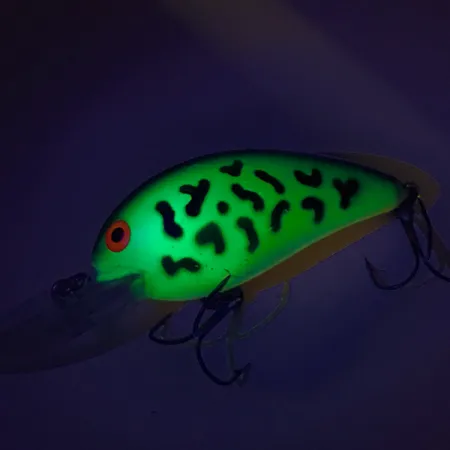Bomber Model 7A Crankbait, Green Tiger, 9g, UV-aktiv, #8504