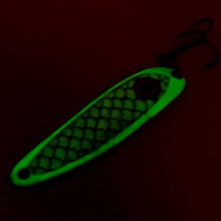 Wolverine tackle Cobra Glow Blinker, Weiß / Nickel, 14g, Glow, #8513