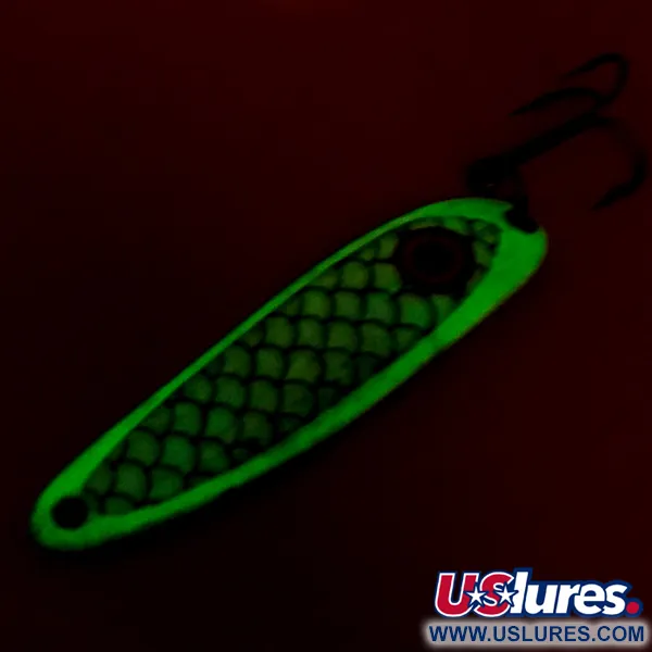 Wolverine tackle Cobra Glow Blinker, Weiß / Nickel, 14g, Glow, #8513