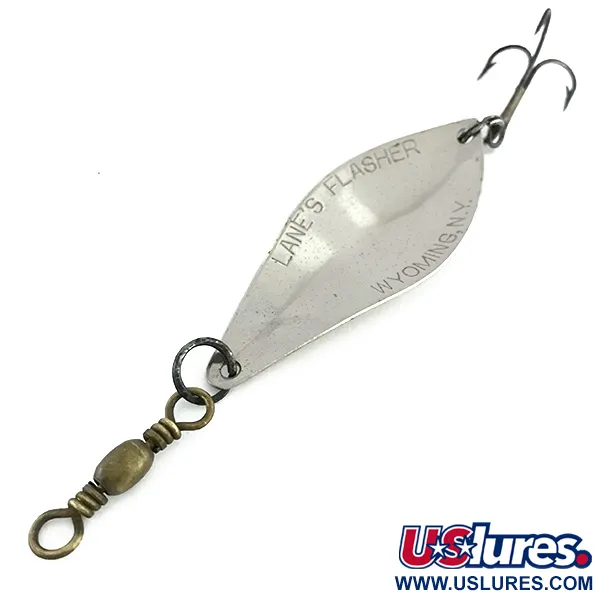 Lanes Tackle & Bait Lane's Flasher Blinker, Nickel, 14g, Vintage #8518