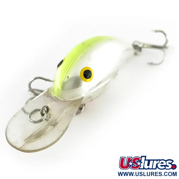 Bandit 200 Crankbait, Chrome Chartreuse, 8.5g, Rassel, #8529
