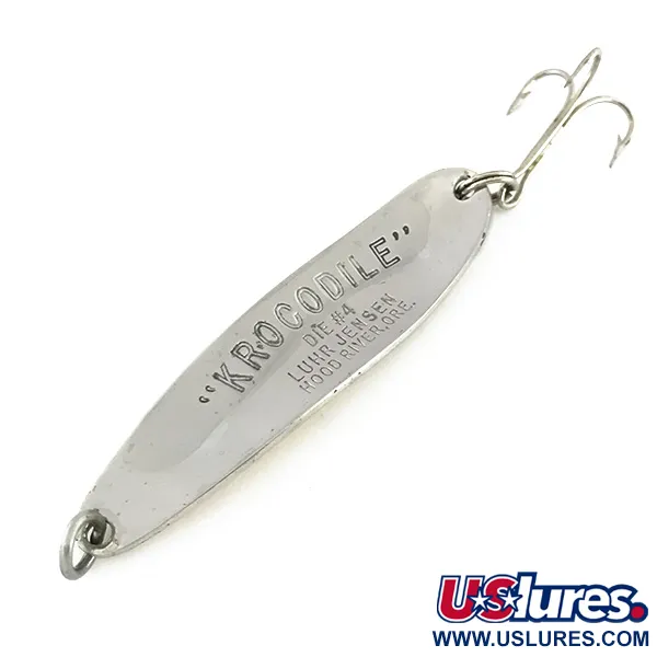 Luhr Jensen Krocodile Die #4 Blinker, Nickel / Gold, 14g, #8533