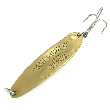 Luhr Jensen Krocodile Die #4 Blinker, Gold, 19g, Weitwurf, #8574