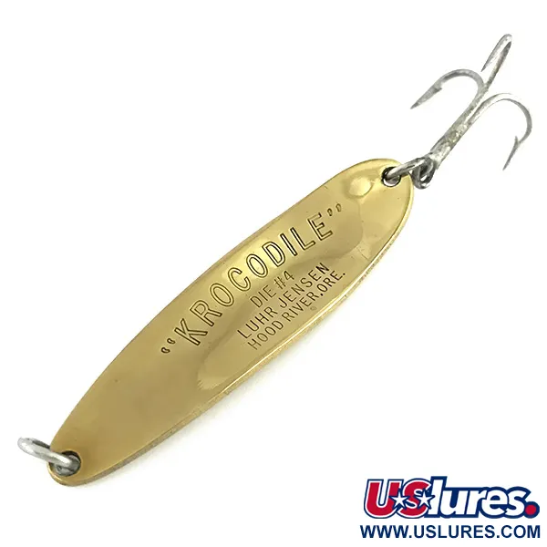 Luhr Jensen Krocodile Die #4 Blinker, Gold, 19g, Weitwurf, #8574