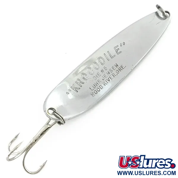 Luhr Jensen Krocodile Die #5 Blinker, Nickel, 28g, Schuppenmuster, #8576