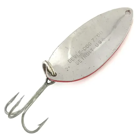 Dardevle Devle Dog 7700 Blinker, Rot / Weiß / Nickel, 14g, #8579