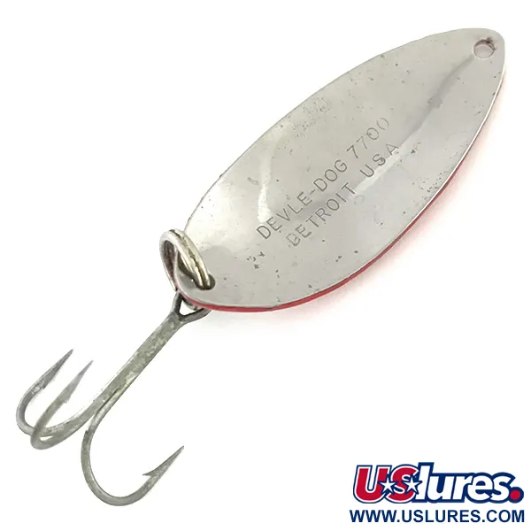 Dardevle Devle Dog 7700 Blinker, Rot / Weiß / Nickel, 14g, #8579