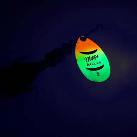 Mepps Aglia 2 dressed Spinner, Rainbow, 4,7g, Eichhörnchenhaar, #8583