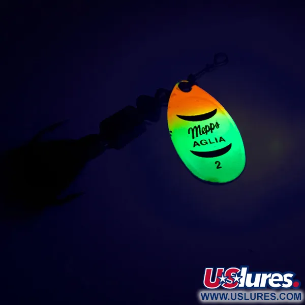 Mepps Aglia 2 dressed Spinner, Rainbow, 4,7g, Eichhörnchenhaar, #8583