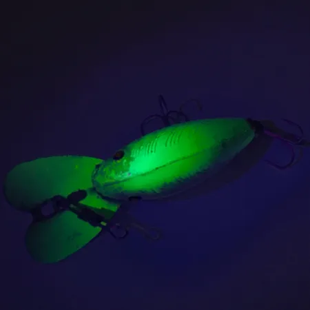 Bill Norman Quarterback Shallow Flachläufer, Silber/Chartreuse, 7g, Glow, #8591