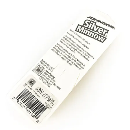 Weedless Johnson Silver Minnow Blinker, Rot/Schwarz/Gold, 14g, #8625