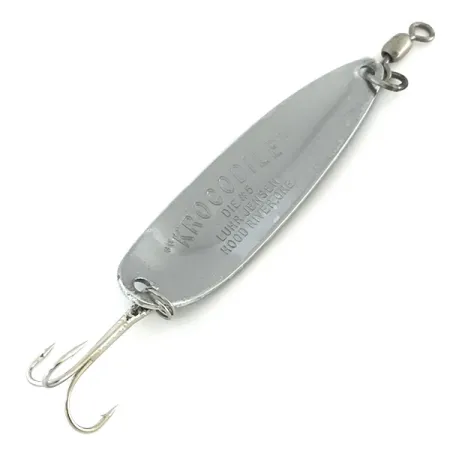 Luhr Jensen Krocodile Die #5 Blinker, Nickel/Blau, 23g, Weitwurf, #8639