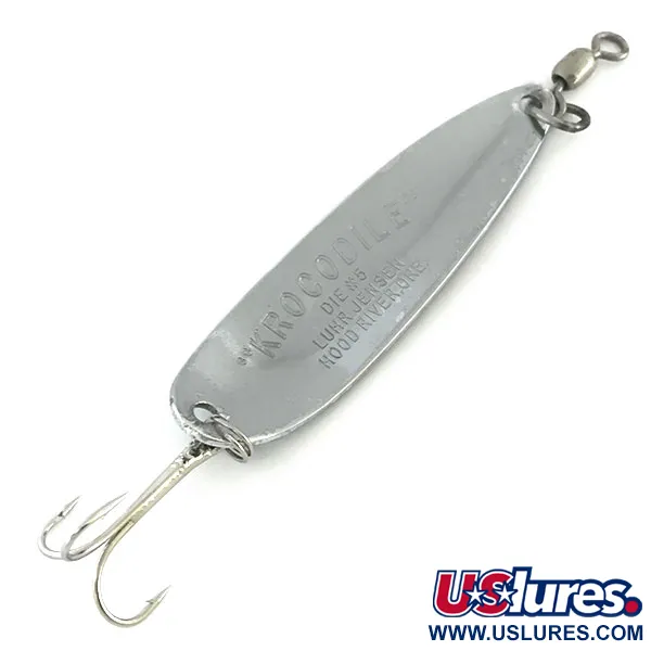 Luhr Jensen Krocodile Die #5 Blinker, Nickel/Blau, 23g, Weitwurf, #8639