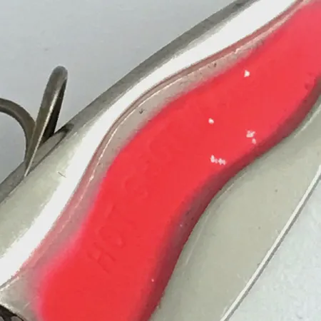 Luhr Jensen Hot Shot W UV Blinker, Nickel/Pink, 4,5g, UV-aktiv, #8665