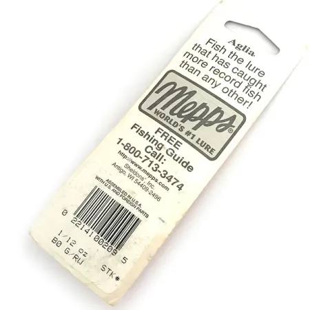 Mepps Aglia 0 Spinner, Rot/Weiß, 2.5g, Forellenköder, #8676