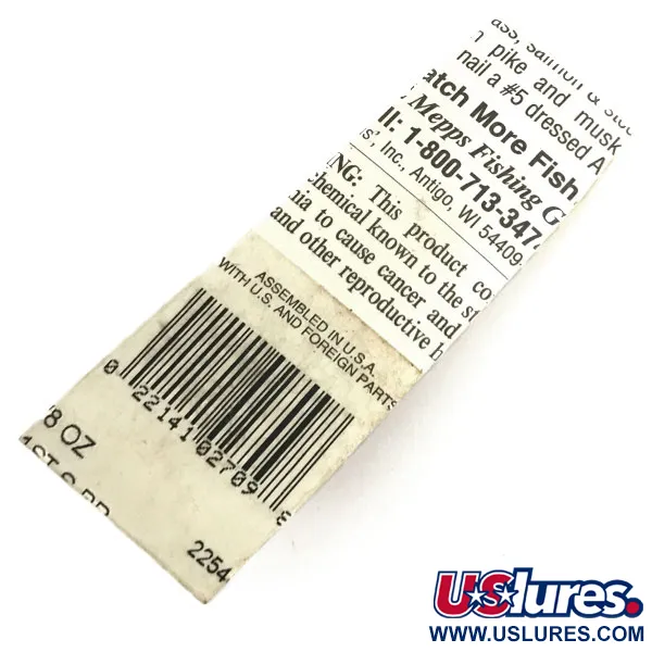 Mepps Aglia 1 dressed Spinner, Silber, 3,5g, Federdrilling, #8678