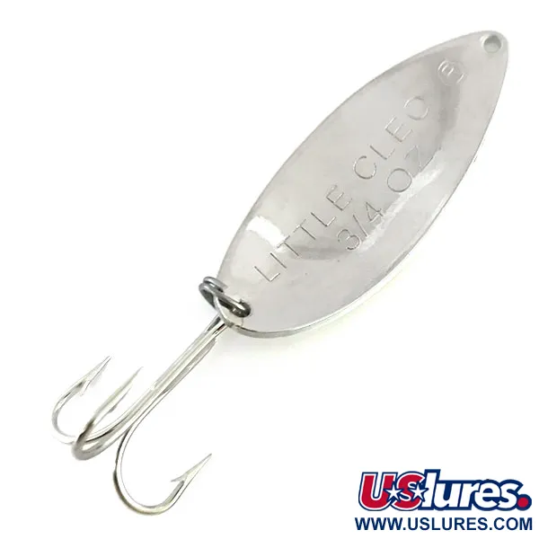 Acme Little Cleo Glow Blinker, Weiß/Rot/Nickel, 21g, Glow, #8689