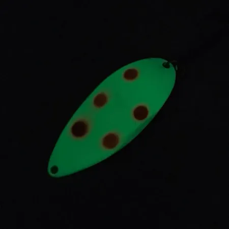 Acme Little Cleo Glow Blinker, Weiß/Rot/Nickel, 21g, Glow, #8689