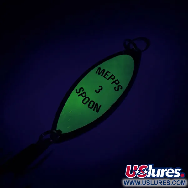 Mepps Spoon 3 Blinker, Gold/Grün, 13g, Phosphoreszierend, #8690