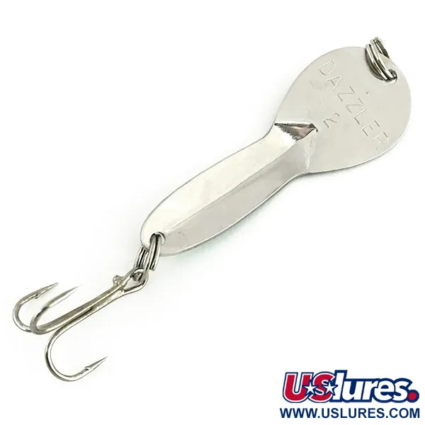 Acme Dazzler #2 Blinker, Nickel Gehämmert / Grün, 7g, Rarität, #8700