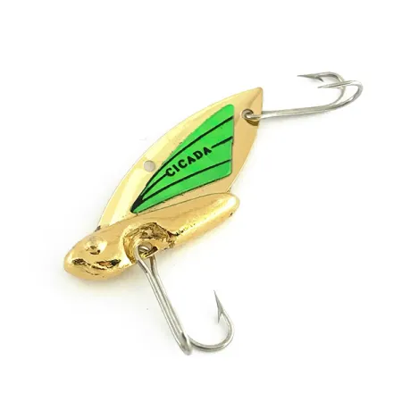 Reef Runner Cicada Blade Bait, Gold / Grün, 6g, USA-Made, #8745