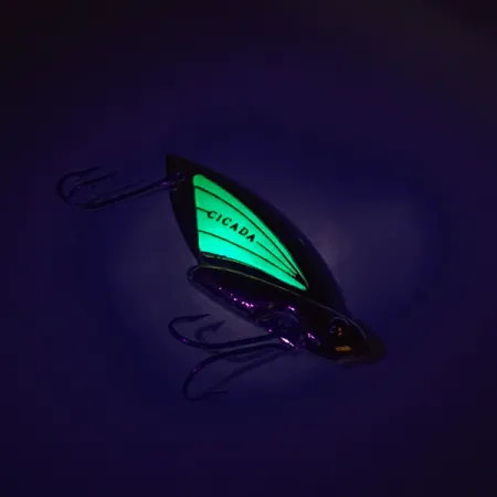 Reef Runner Cicada Blade Bait, Gold / Grün, 6g, USA-Made, #8745