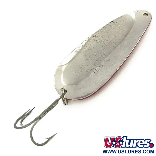 Eppinger Dardevle Dardevlet Blinker, Rot / Weiß / Nickel, 21g, #8764