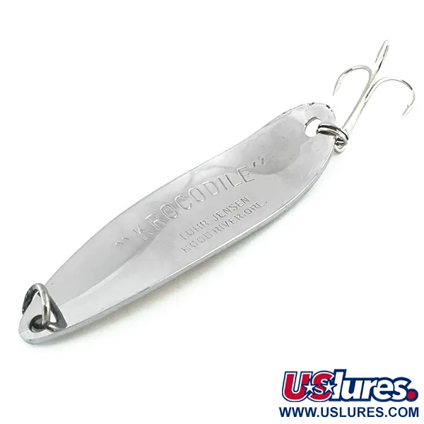 Luhr Jensen Krocodile Die #5 Blinker, Nickel/Gold-Hologramm, 28g, #8766