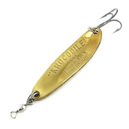 Luhr Jensen Krocodile Die #3 Blinker, Gold, 14g, Weitwurf-Körper, #8774