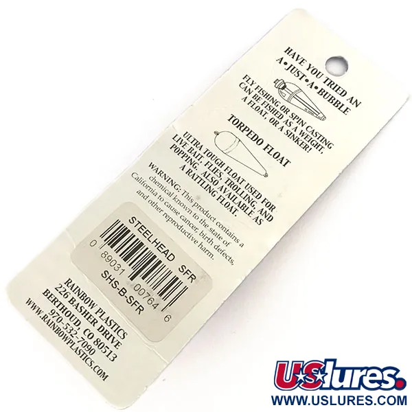 Rainbow Plastics Steelhead UV Blinker, Fluorescent Orange, 14g, #8780