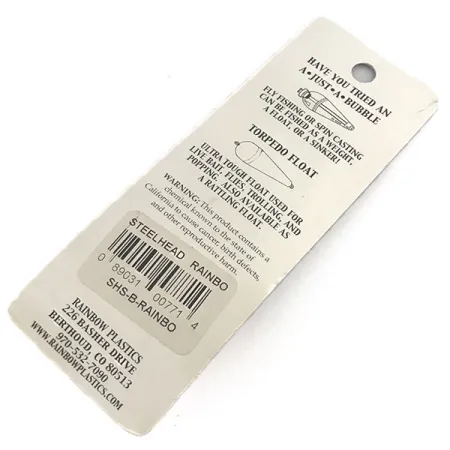 Rainbow Plastics Steelhead UV Blinker, Rainbow, 14g, UV, #8781