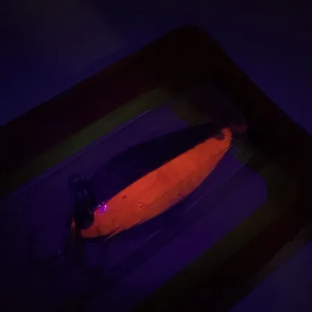 Luhr Jensen Little Jewel Blinker, Hammered Brass / Red, 7g, UV, #8789