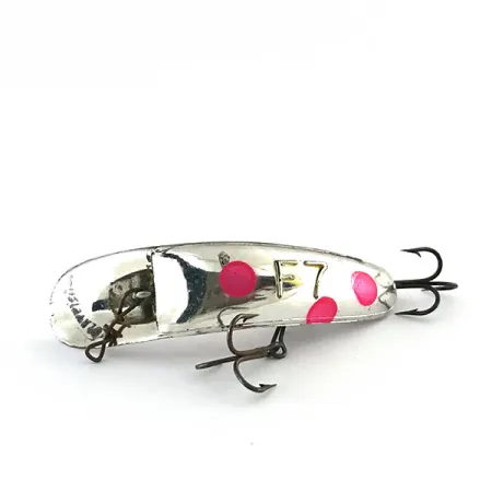 Yakima Bait FlatFish F7 Wobbler, Silber / Rot, 3,6g, Schleppangeln, #8799