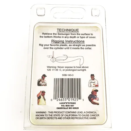 Luck E Strike Scrounger Original Jig Heads, Blei, 7g, Gamakatsu, #8806