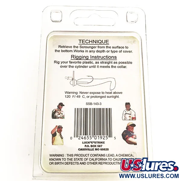 Luck E Strike Scrounger Original Jig Heads, Blei, 7g, Gamakatsu, #8806