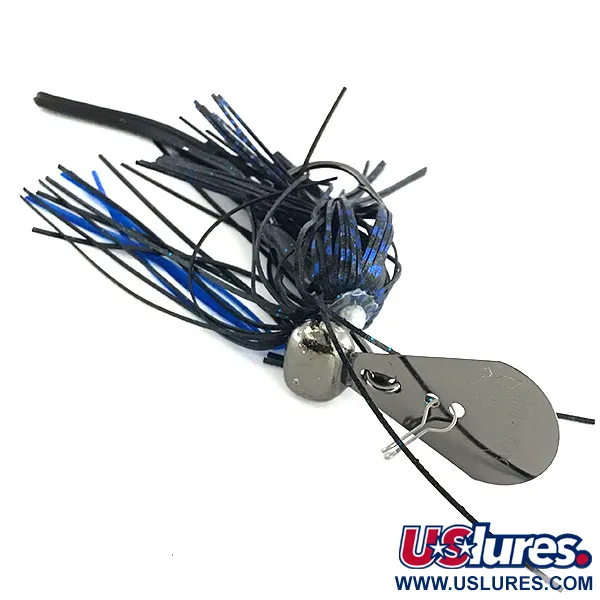 Strike King Rage Blade Jig, Schwarz, 12g, Gamakatsu-Haken, #8808