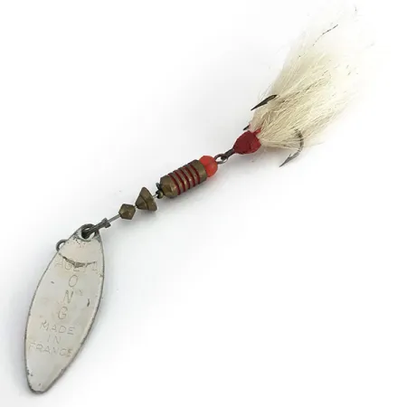 Mepps Aglia Long 2 Dressed Spinner, Silber, 7,3g, Rehhaar, #8810