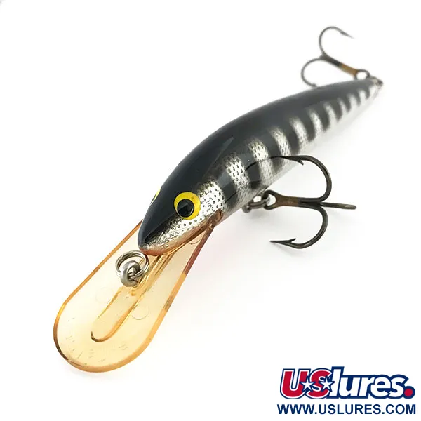 Bagley's Diving Bang-O-Lure, Silber / Schwarz, 12.5g, Balsaholz, #8828