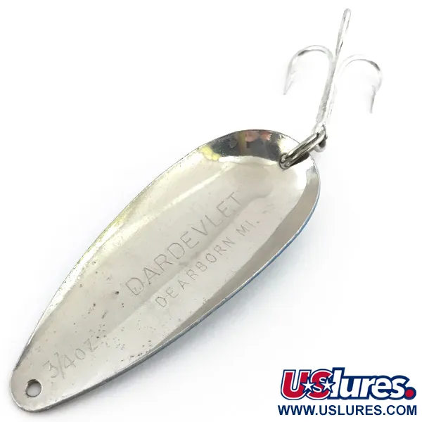 Eppinger Dardevle Dardevlet Blinker, Blau / Nickel, 21g, Dearborn, #8853