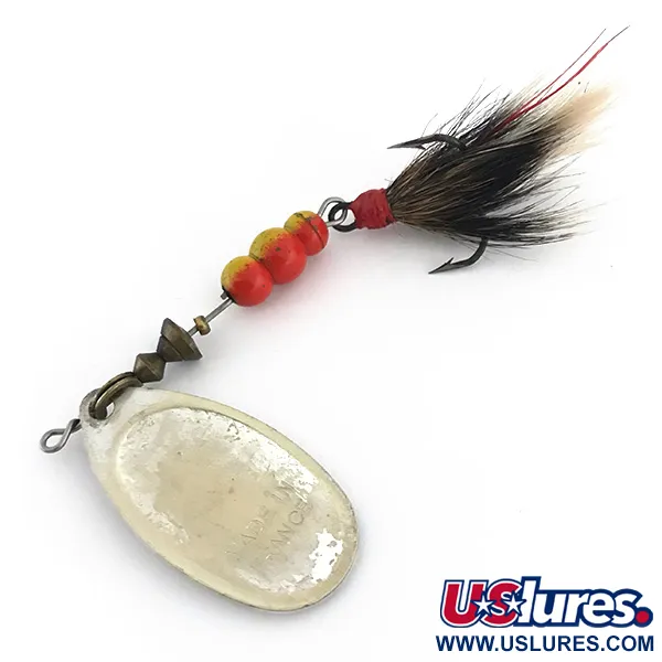 Mepps Aglia 4 squirrel tail Spinner, Silber, 9g, Naturhaar, #8857