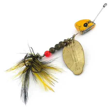 Mepps Lusox 2 Spinner, Gold / Gelb, 17g, Wechselkopf, #8858