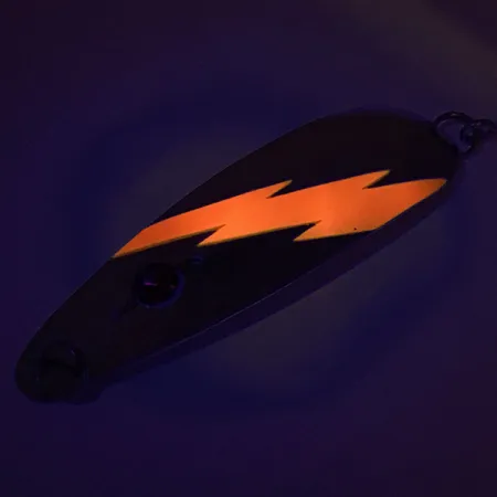 Red Eye Evil Eye UV Blinker, Nickel/Orange/Red Eye, 9g, UV, #8872