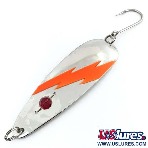 Red Eye Evil Eye UV Blinker, Nickel/Orange/Red Eye, 9g, UV, #8872
