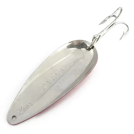 Dardevle Dardevlet Blinker, Rot/Weiß/Nickel, 21g, Emaille-Finish, #8879