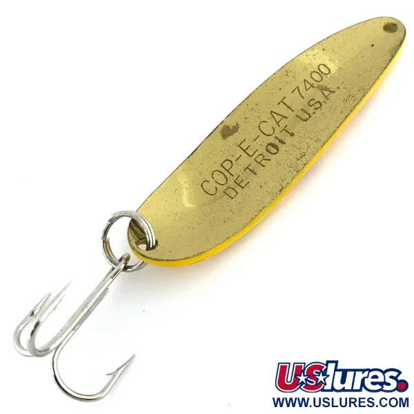 Dardevle Cop-E-Cat 7400 Blinker, Five of Diamonds, 19g, Gold, #8880