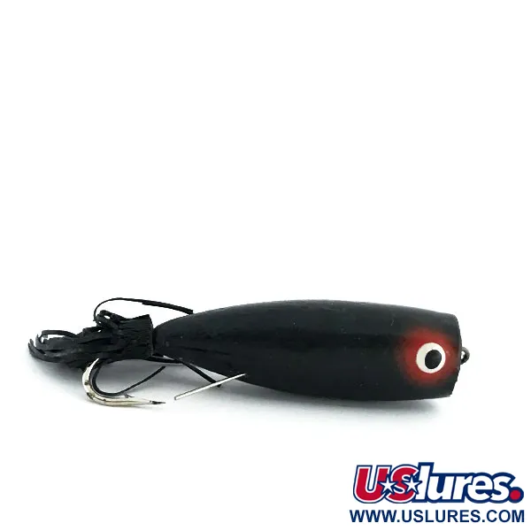 Burke Weedless Popper Oberflächenköder, Schwarz, 7g, Krautschutz, #8889