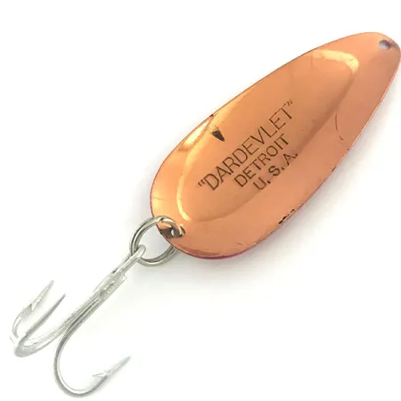 Dardevle Dardevlet Blinker, Rot / Weiß / Kupfer, 21g, Vintage, #8943